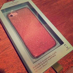 Kate Spade iPhone 7 case Ombré Sparkle Pink